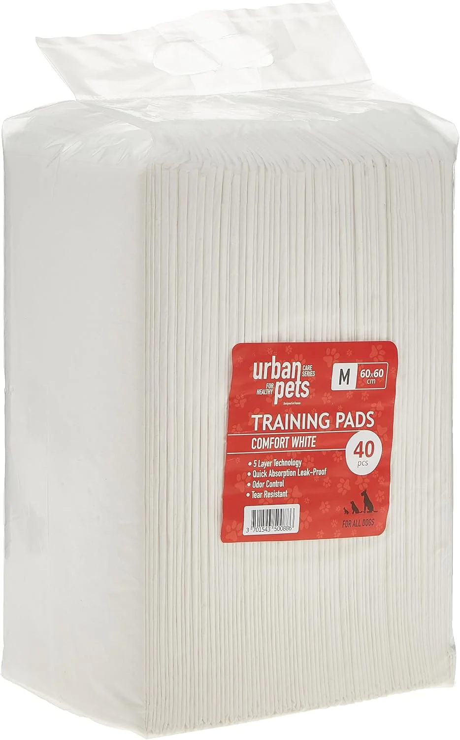 پدهای آموزشی سگ و توله سگ Urban pets، بسته 40 عددی (سایز متوسط)