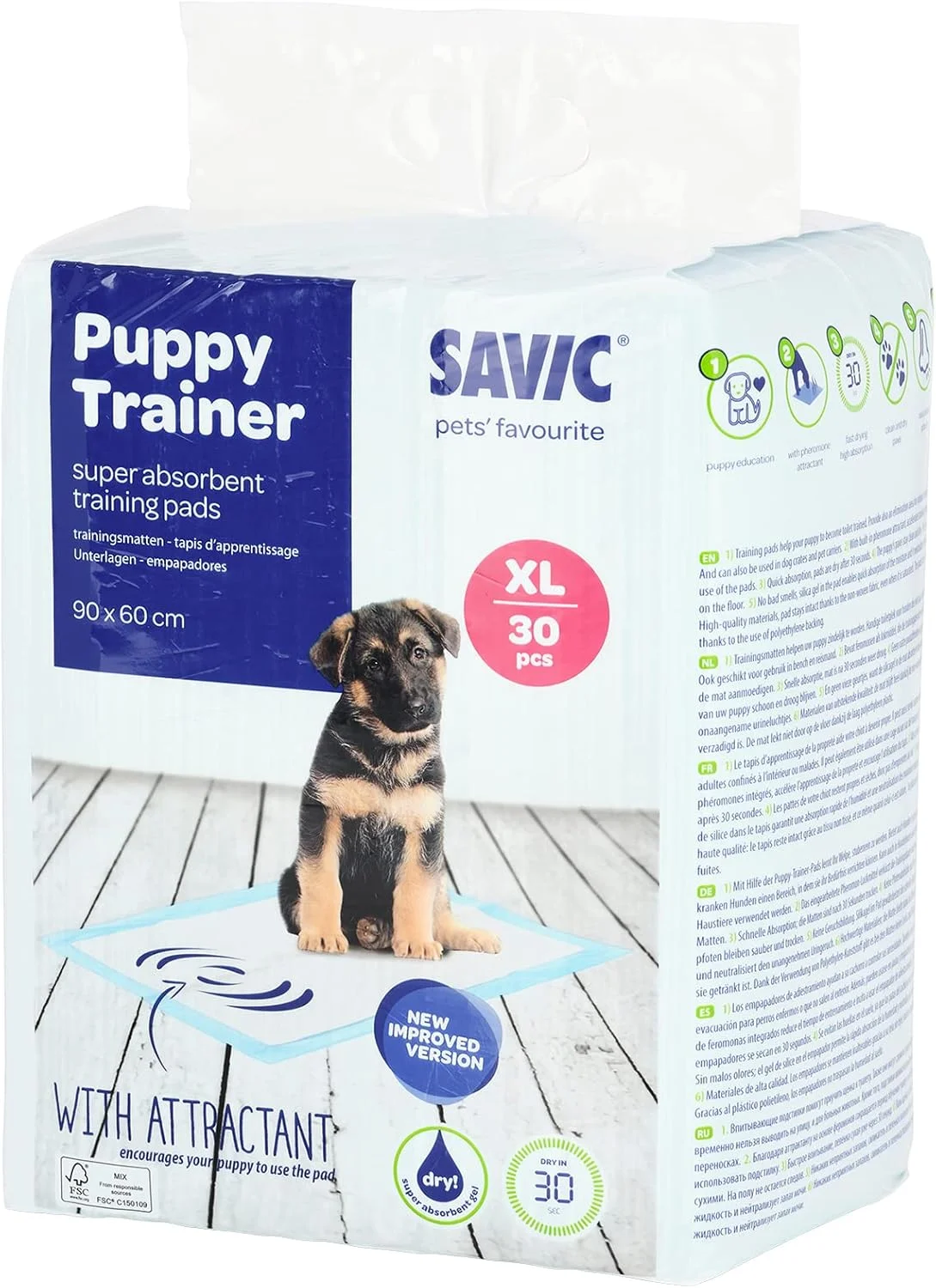 پدهای آموزشی سگ و توله سگ وادیگران ساویک، خیلی بزرگ، سفید مایل به کرم