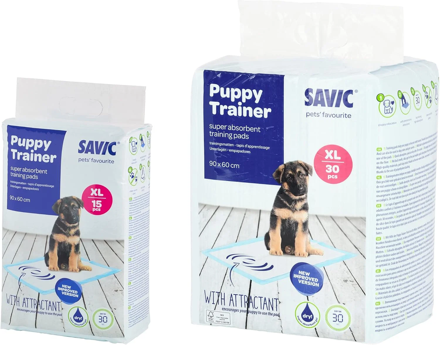 پدهای آموزشی سگ و توله سگ وادیگران ساویک، خیلی بزرگ، سفید مایل به کرم