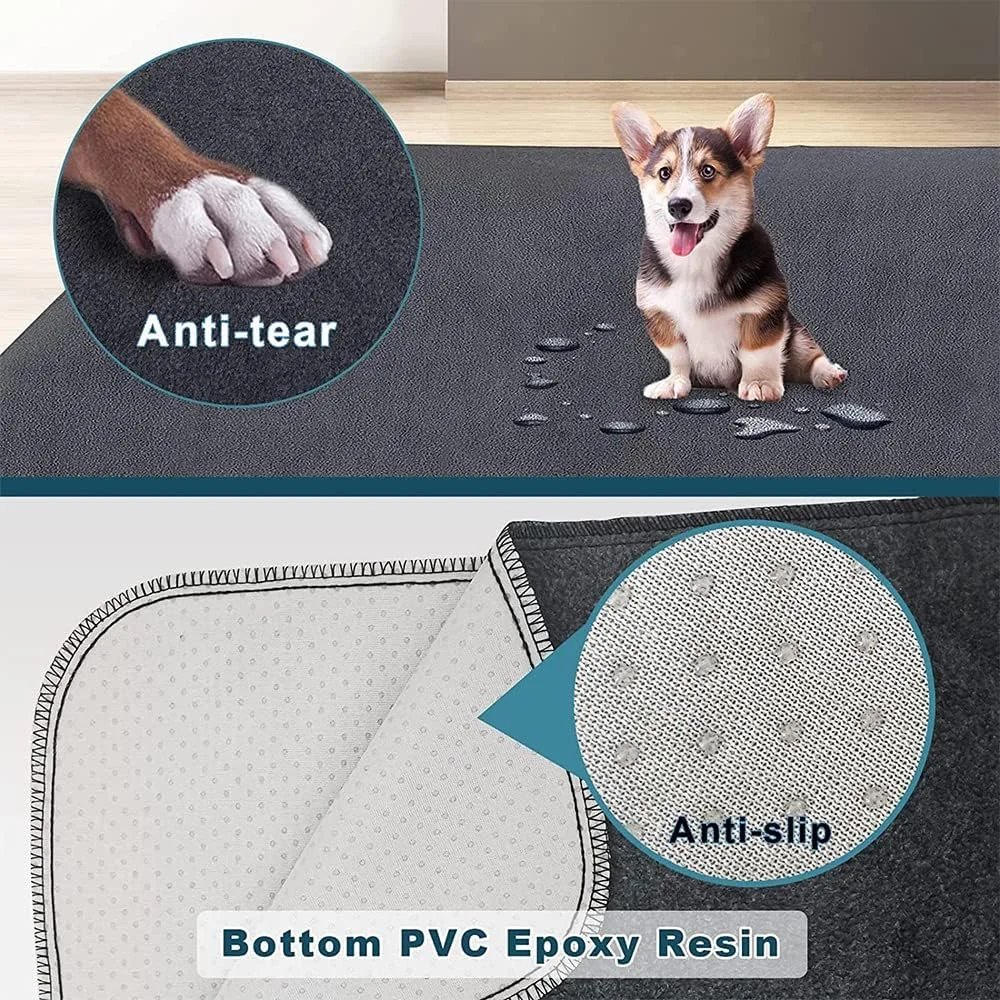 پدهای آموزشی سگ قابل استفاده مجدد URbazaar، پدهای ادرار سگ قابل شستشو بسیار بزرگ، تشک آموزشی برای سگ، پدهای سگ ضد لغزش و ضد نشت، پدهای ادرار توله سگ 183x183 سانتی متر، پدهای آموزشی فوق العاده جاذب برای خانه، ماشین