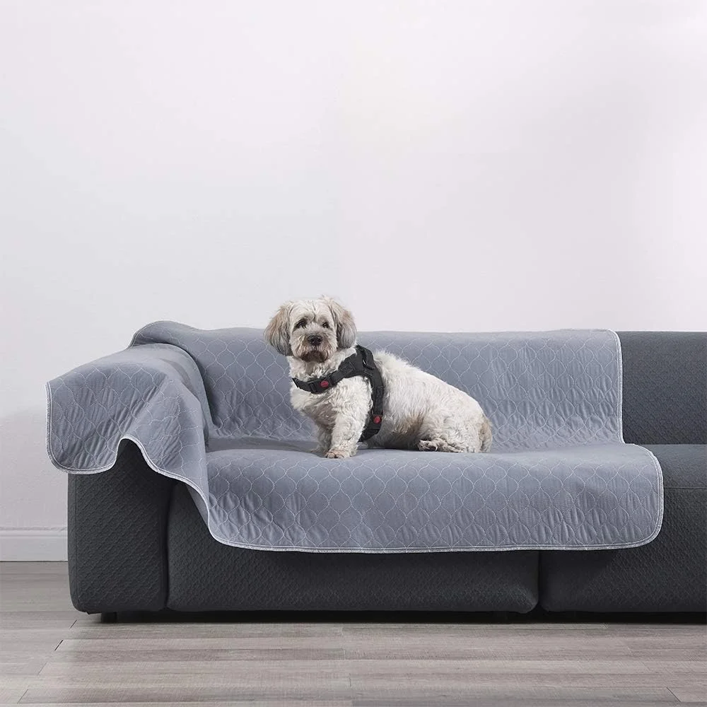 پدهای آموزشی ضد آب سگ یونی پاوز برای قفس سگ، محوطه بازی، پدهای ادرار غیر لغزنده و قابل شستشو برای سگ ها، محافظ کف برای مسافرت، زایمان، آموزش دستشویی و بی اختیاری، خیلی بزرگ 165cm x 122cm