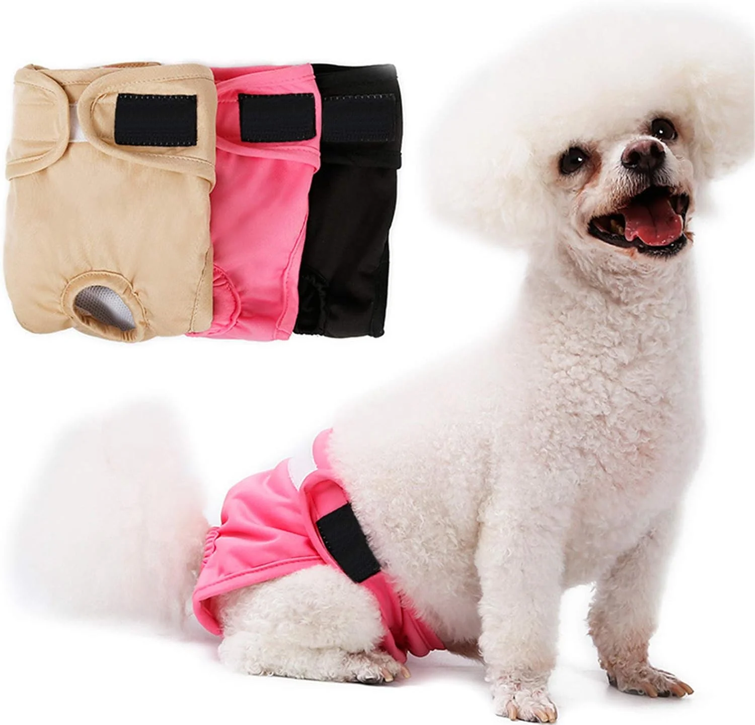 شورت سگ ماده قابل شستشو و استفاده مجدد، پوشک بهداشتی حیوانات خانگی