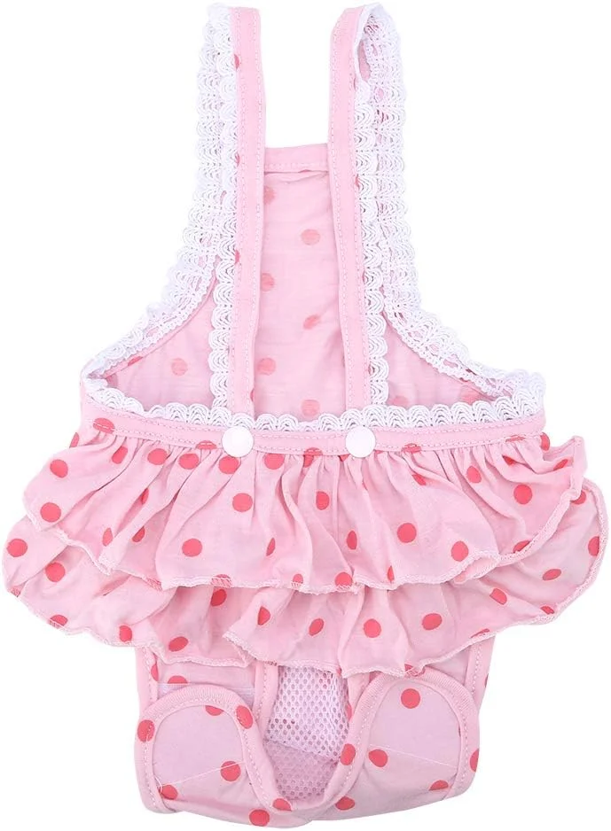 شورت بهداشتی سگ ماده نژاد بولداگ فرانسوی، لباس زیر حیوانات خانگی، شلوار سگ با بند شانه ای، شورت قاعدگی سگ خالدار، شلوار بهداشتی سگ با بند برای سگ های نژاد بولداگ فرانسوی سایز متوسط و بزرگ (M) شورت بهداشتی سگ ماده نژاد بولداگ فرانسوی، لباس زیر حیوانات خانگی، شلوار سگ با بند شانه ای، شورت قاعدگی سگ خالدار، شلوار بهداشتی سگ با بند برای سگ های نژاد بولداگ فرانسوی سایز متوسط و بزرگ (M)