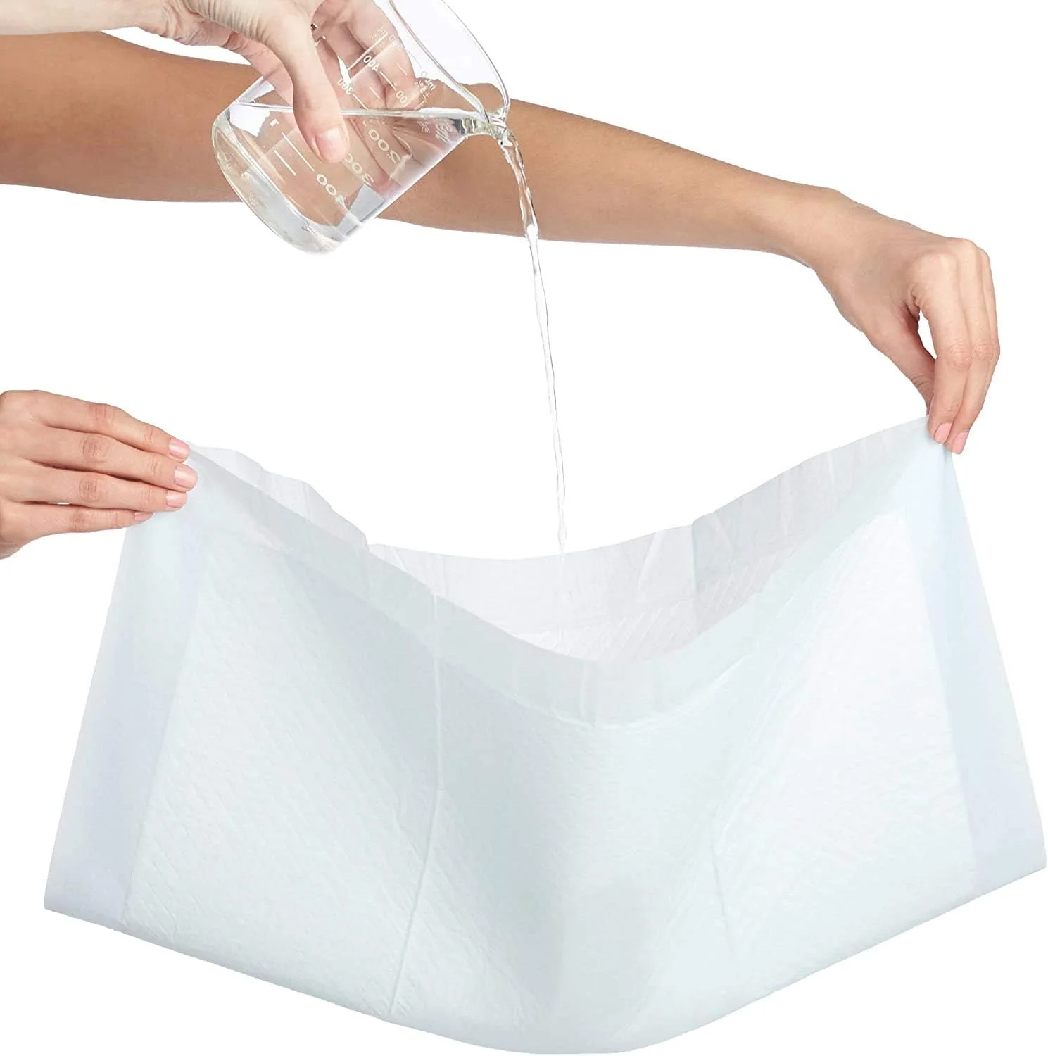 پدهای آموزشی ادرار سگ و حیوانات خانگی UMORE، سایز 45x60 سانتی متر - بسته 50 عددی، فوق العاده جاذب و ضد نشت، آموزش توالت (1 بسته / 50 عدد) (متوسط - 45x60 سانتی متر، آبی)