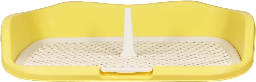 آموزش نهایی سگ در داخل خانه با حصار مرتفع و ستون ادرار، قابل استفاده مجدد، قابل شستشو و جداشدنی، توالت آموزش سگ برای نژادهای متوسط تا بزرگ، با طراحی ستونی و ضد نشت 55 سانتی متر (زرد) آموزش نهایی سگ در داخل خانه با حصار مرتفع و ستون ادرار، قابل استفاده مجدد، قابل شستشو و جداشدنی، توالت آموزش سگ برای نژادهای متوسط تا بزرگ، با طراحی ستونی و ضد نشت 55 سانتی متر (زرد)