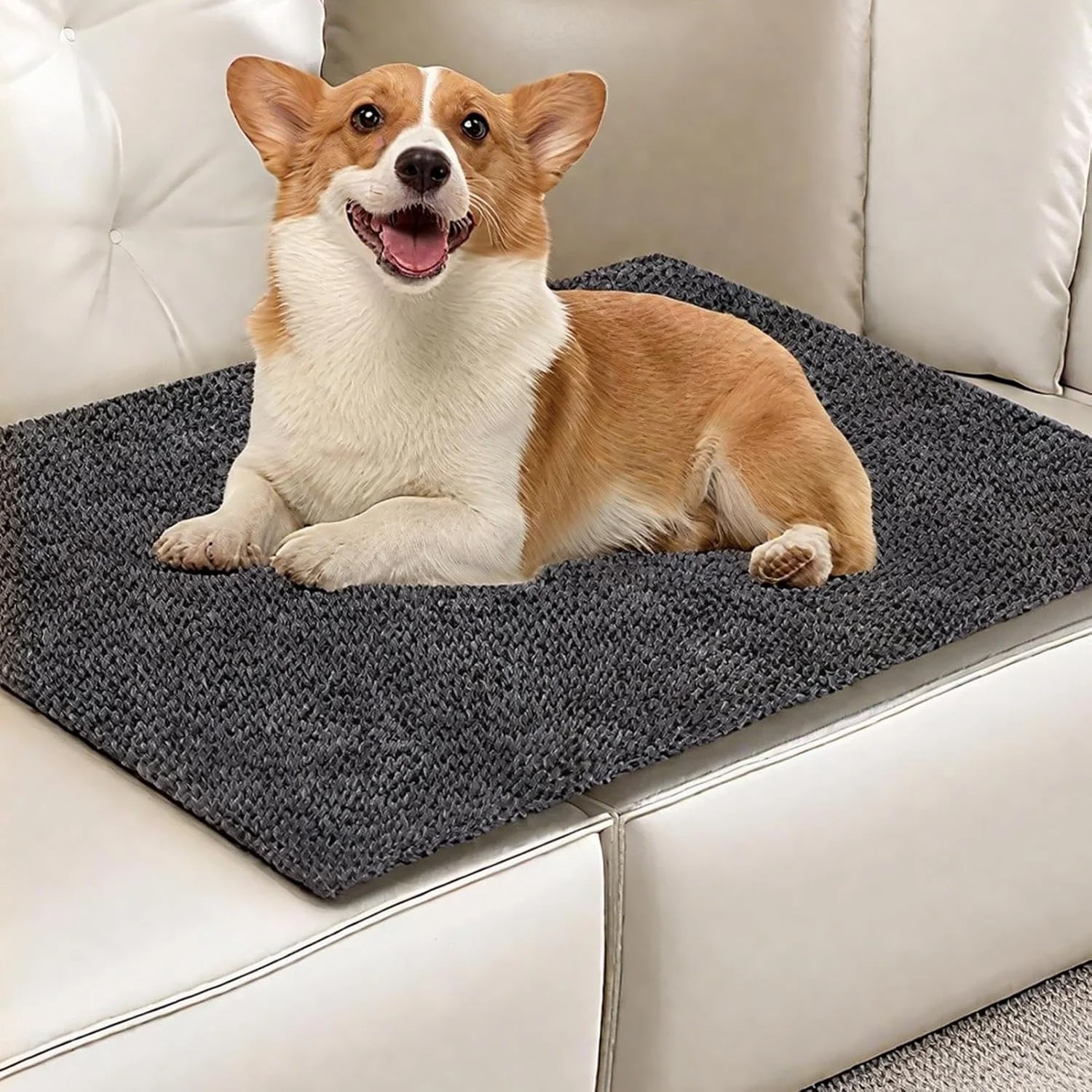 محافظ زیر قفس سگ - تشک زیر قفس و لانه سگ برای محافظت از کف - پد ضد لغزش قابل استفاده مجدد برای سگ، توله سگ، محل بازی، پد ادرار برای زایمان و آموزش دستشویی