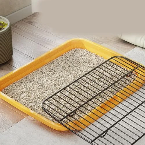 سینی دستشویی سگ، سینی توالت توری آموزش ادرار، سینی آموزش توالت حیوانات خانگی با بیلچه، توالت آموزش سگ قابل شستشو و جداشدنی، سینی پد توری سگ برای سگ های کوچک، متوسط و بزرگ