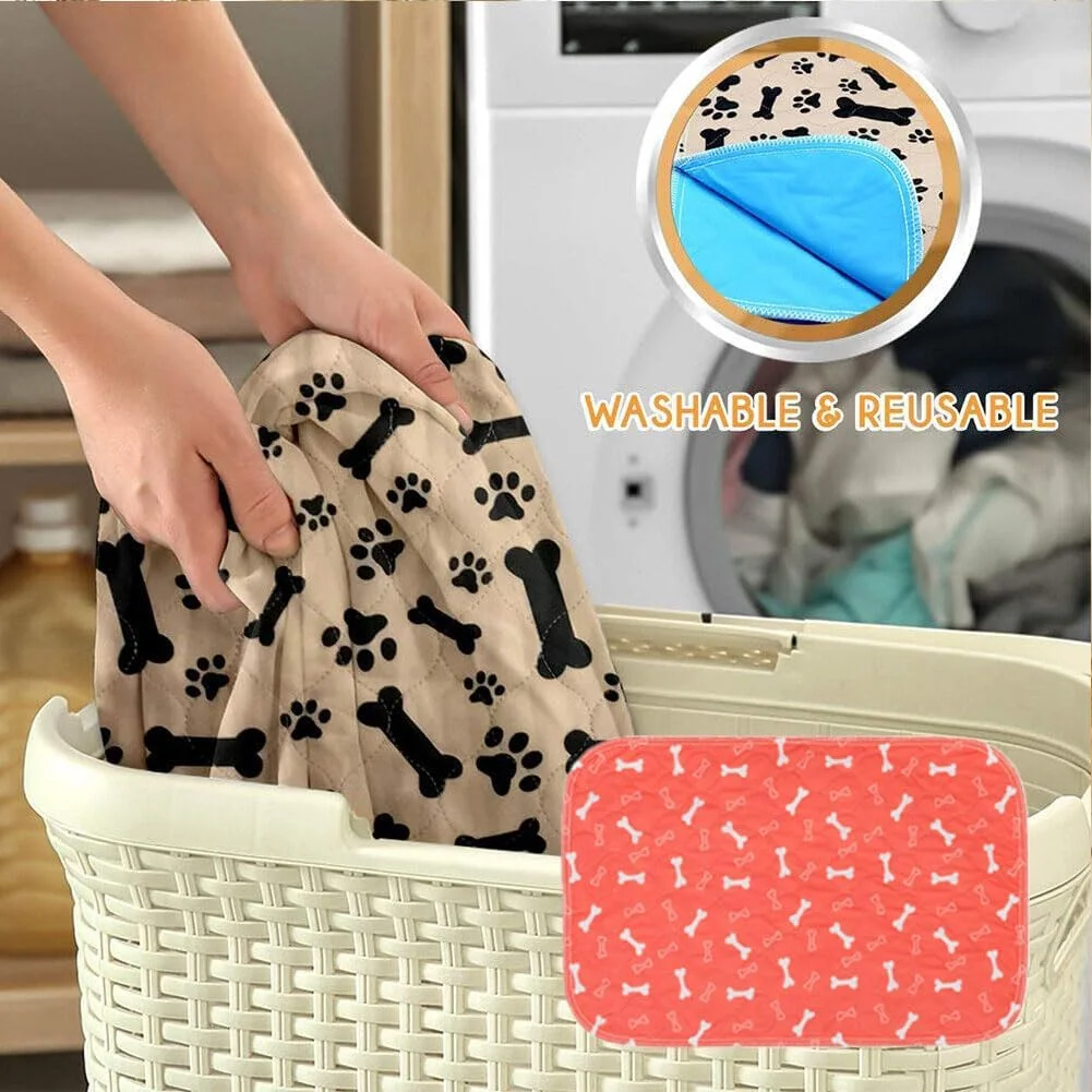 پد ادرار نهایی سگ، پد ادرار فوق العاده جاذب، پد ادرار قابل شستشو، پد آموزشی حیوانات خانگی، پد ادرار قابل استفاده مجدد برای سگ ها (خاکستری، 40 X 60CM/15.7x 23.6 اینچ)