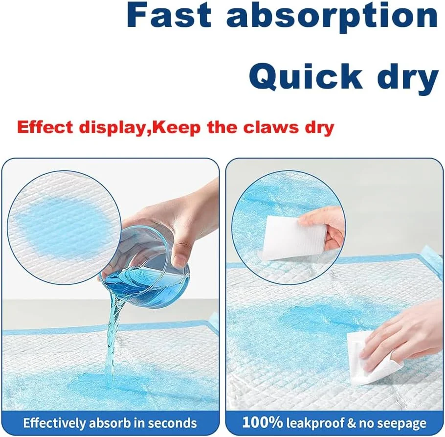 پدهای آموزشی سگ KPDry | پدهای فوق العاده جاذب ادرار برای توله سگ ها و سگ ها | 60x60 سانتی متر، 40 عدد | ضد نشت با فناوری خشک شدن سریع و نوارهای چسبنده