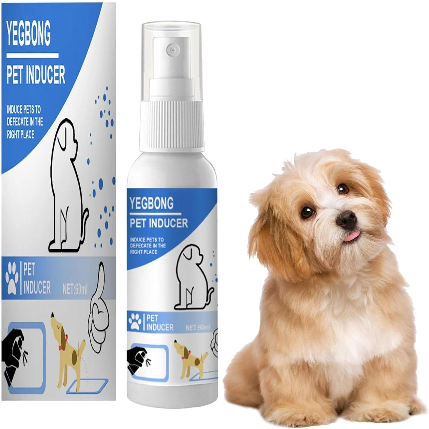 اسپری آموزش ادرار حیوانات خانگی برای سگ ها و گربه ها، با رایحه جذاب به آموزش توله سگ ها/سگ ها در محل مناسب کمک می کند، فرموله شده برای استفاده در داخل/خارج از منزل، برای چمن مصنوعی/توله سگ