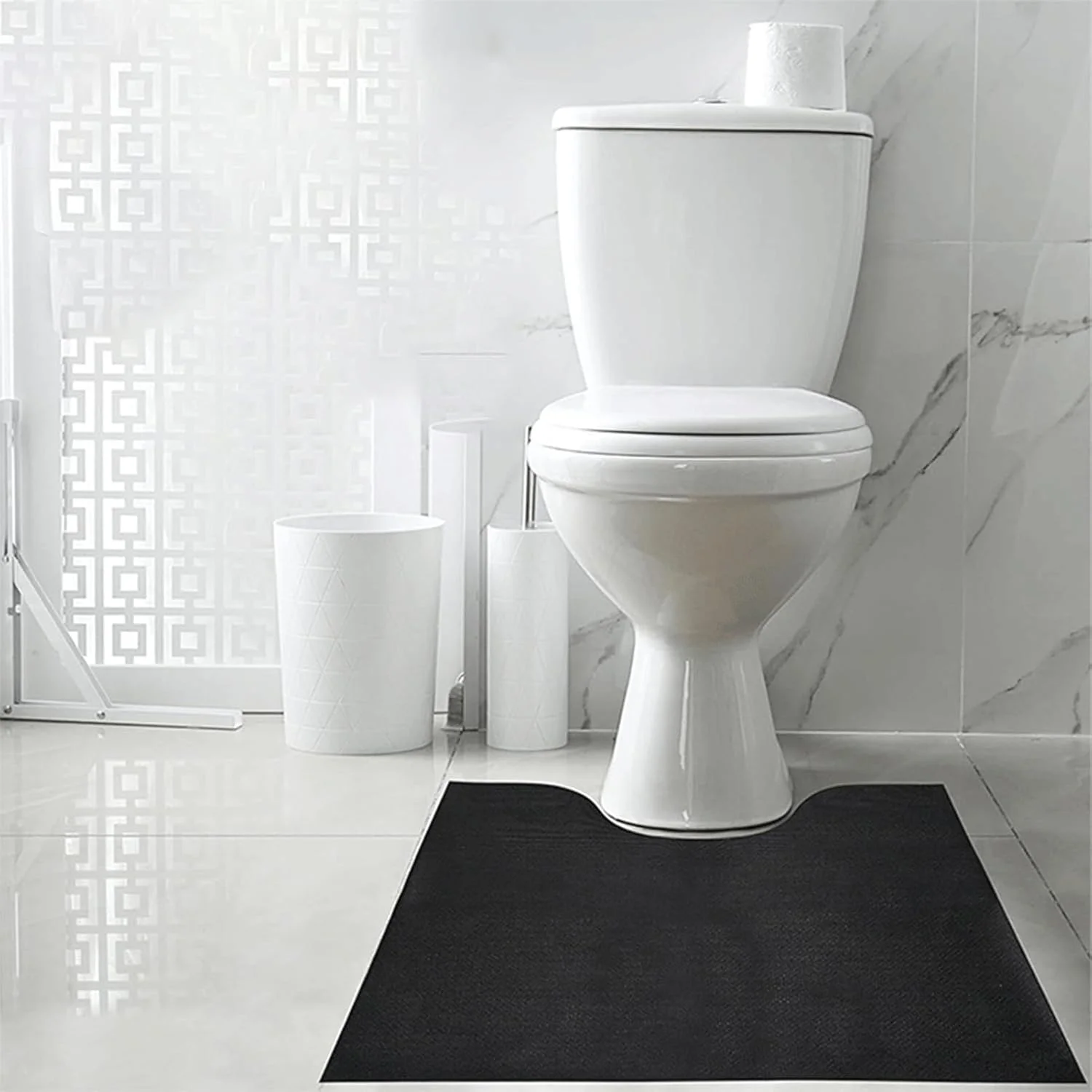 پد آموزش توالت | پد ضد لغزش و جاذب آموزش توالت، پدهای محافظ U شکل گرد، پد نرم خوشبو کننده و قابل استفاده مجدد برای توالت