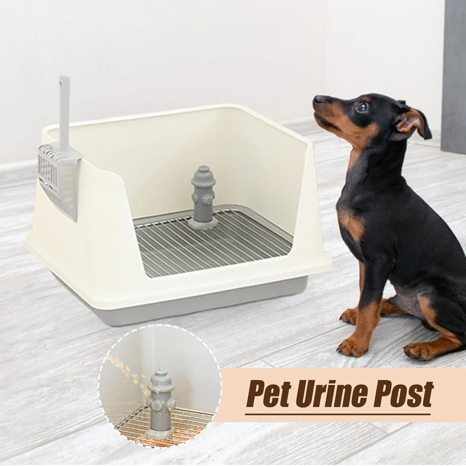 آموزش دستشویی سگ، 5 عدد ستون ادرار برای سگ ها در داخل خانه | توالت ادرار حیوانات خانگی قابل حمل برای استفاده در اتاق خانه، باغ، چمن در فضای باز