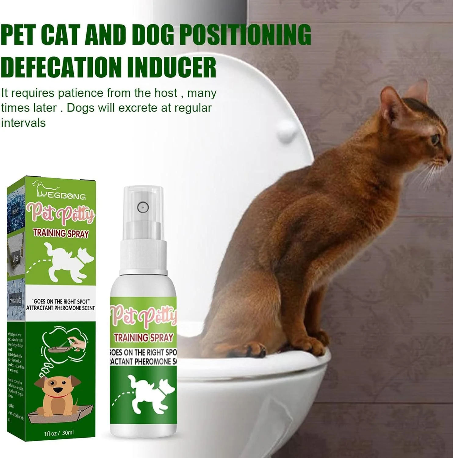 اسپری آموزش دستشویی سگ | اسپری آموزش سگ 30 میلی لیتری برای داخل و خارج از خانه | کمک آموزشی برای آموزش مثبت توله سگ ها و سگ ها، رایحه جذاب به آموزش توله سگ ها و سگ ها در محل دستشویی کمک می کند