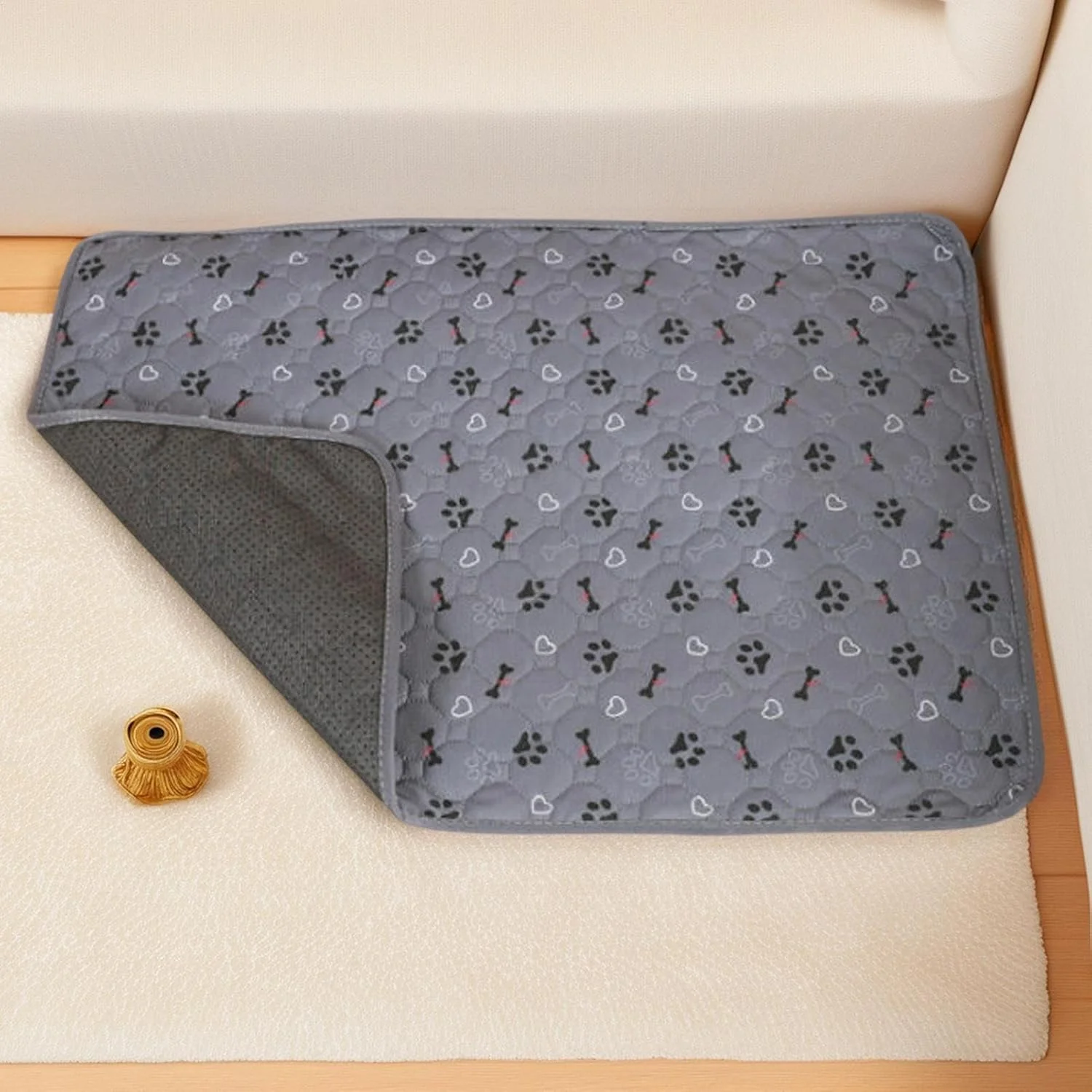 پد ادرار حیوانات خانگی | پد آموزش سگ | زیرانداز قابل شستشو، ضد لغزش و خشک شونده سریع برای آموزش توله سگ، صندلی ماشین، آستر خانه و مسافرت