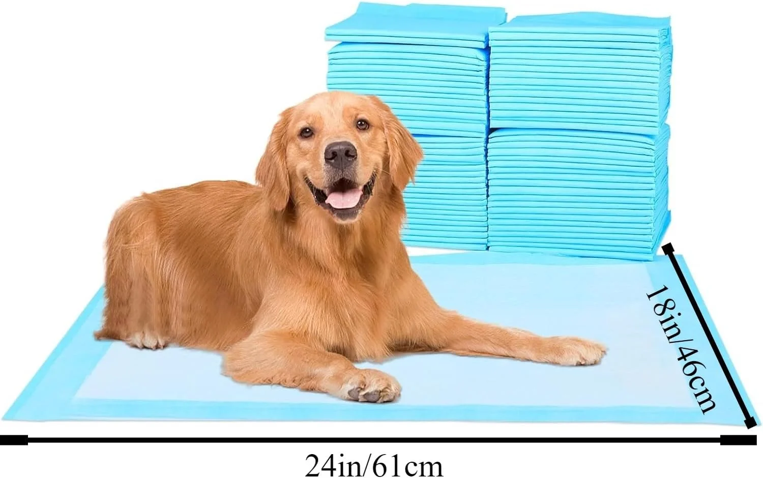 ۱۰۰ عدد پد آموزشی ادرار سگ با جذب فوق العاده آب و مقاومت در برابر نشت | پدهای یکبار مصرف برای سگ ها | گربه ها | خرگوش ها، تحویل 5-7 روزه