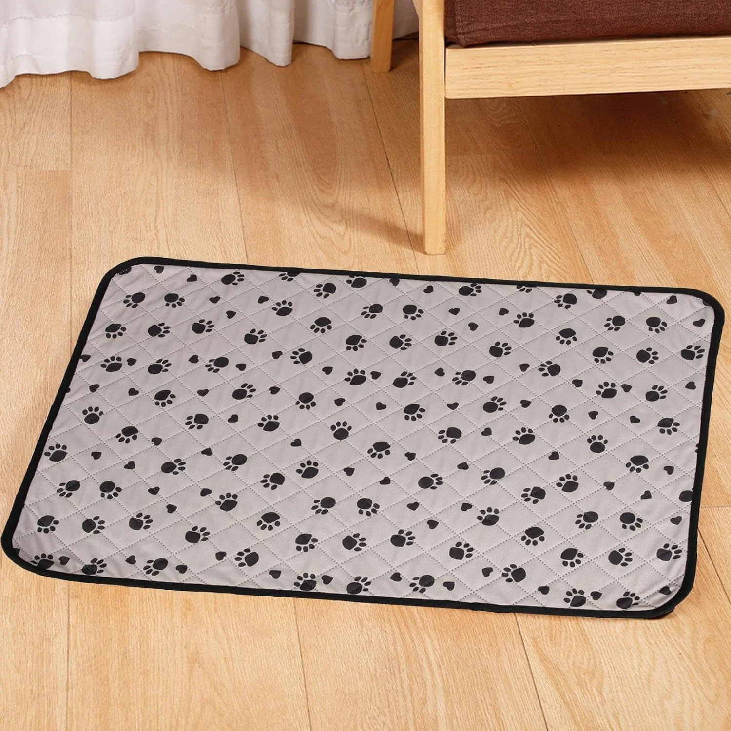 پد ادرار سگ، زیرانداز آموزشی، 70x50 سانتی متر، زیرانداز جاذب، ضد لغزش، قابل شستشو، ضد آب، خشک شونده سریع برای قفس، باکس، توله سگ، گربه های خانگی در فضای داخلی و خارجی