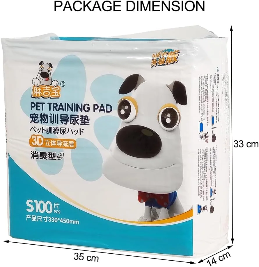پد آموزشی سگ 100 عددی با 6 لایه بسیار جاذب، طراحی ضد نشت، مقاوم در برابر پارگی و کنترل بو، پد آموزش سگ یکبار مصرف برای سگ های کوچک، تمیز کردن آسان، 45 سانتی متر (سفید) پد آموزشی سگ 100 عددی با 6 لایه بسیار جاذب، طراحی ضد نشت، مقاوم در برابر پارگی و کنترل بو، پد آموزش سگ یکبار مصرف برای سگ های کوچک، تمیز کردن آسان، 45 سانتی متر (سفید)
