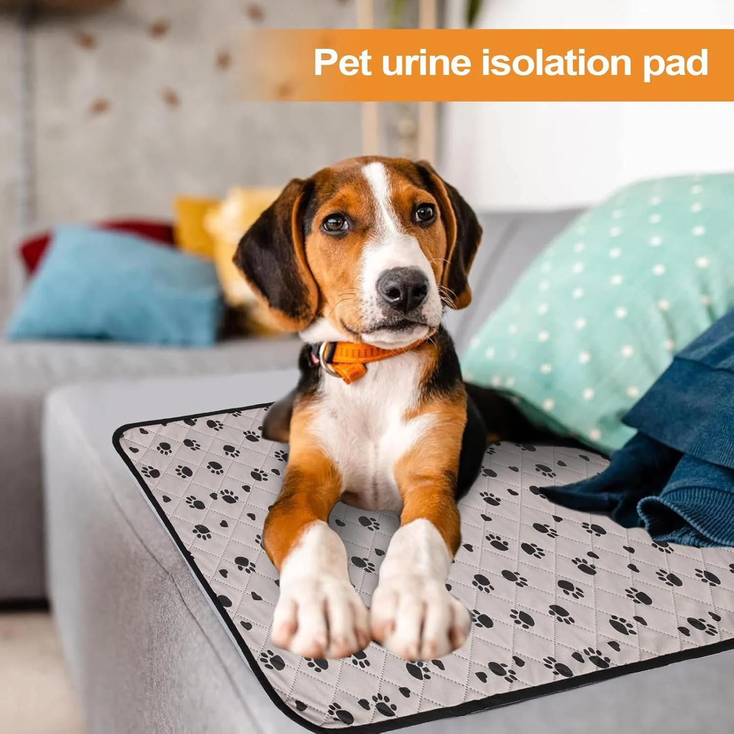 پدهای ادرار | زیرانداز آموزشی، 70x50 سانتی متر، زیرانداز جاذب، ضد آب، ضد لغزش، خشک شونده سریع، قابل استفاده مجدد برای سگ، گربه، توله سگ در فضای باز، قفس