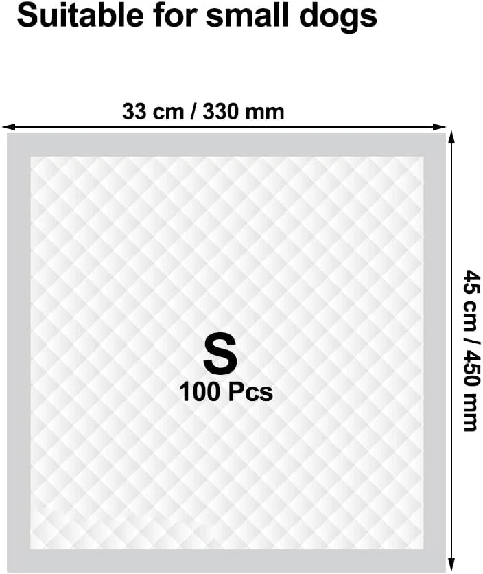 پد آموزشی سگ 100 عددی با 6 لایه بسیار جاذب، طراحی ضد نشت، مقاوم در برابر پارگی و کنترل بو، پد آموزش سگ یکبار مصرف برای سگ های کوچک، تمیز کردن آسان، 45 سانتی متر (سفید) پد آموزشی سگ 100 عددی با 6 لایه بسیار جاذب، طراحی ضد نشت، مقاوم در برابر پارگی و کنترل بو، پد آموزش سگ یکبار مصرف برای سگ های کوچک، تمیز کردن آسان، 45 سانتی متر (سفید)