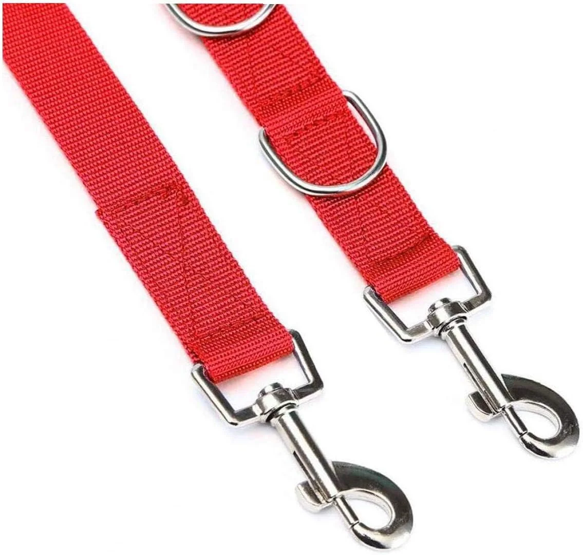 کمربند کشش حیوانات خانگی طناب سگ قابل تنظیم حلقه های D سگ نوار حمام بند شکم نظافت برای سگ ها و گربه های کوچک و متوسط قرمز