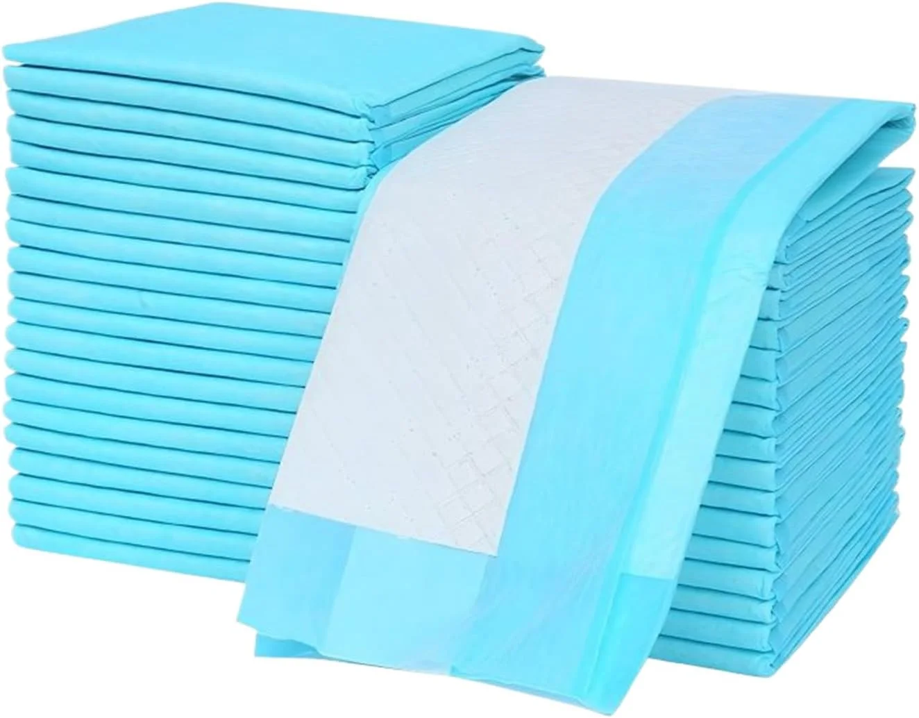 پدهای ادرار سگ، پدهای آموزش سگ | 100 عدد پد فوق العاده جاذب و از بین برنده بو، لوازم حیوانات خانگی برای آموزش ادرار و تربیت سگ، مناسب برای حیوانات کوچک، گربه ها، بچه گربه ها و همه نژادها