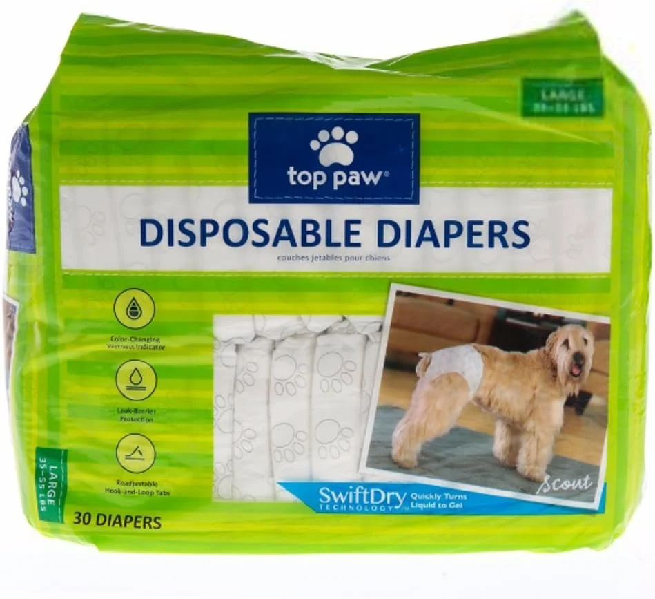 پوشک یکبار مصرف سگ تاپ پا - بسته 30 عددی - بزرگ