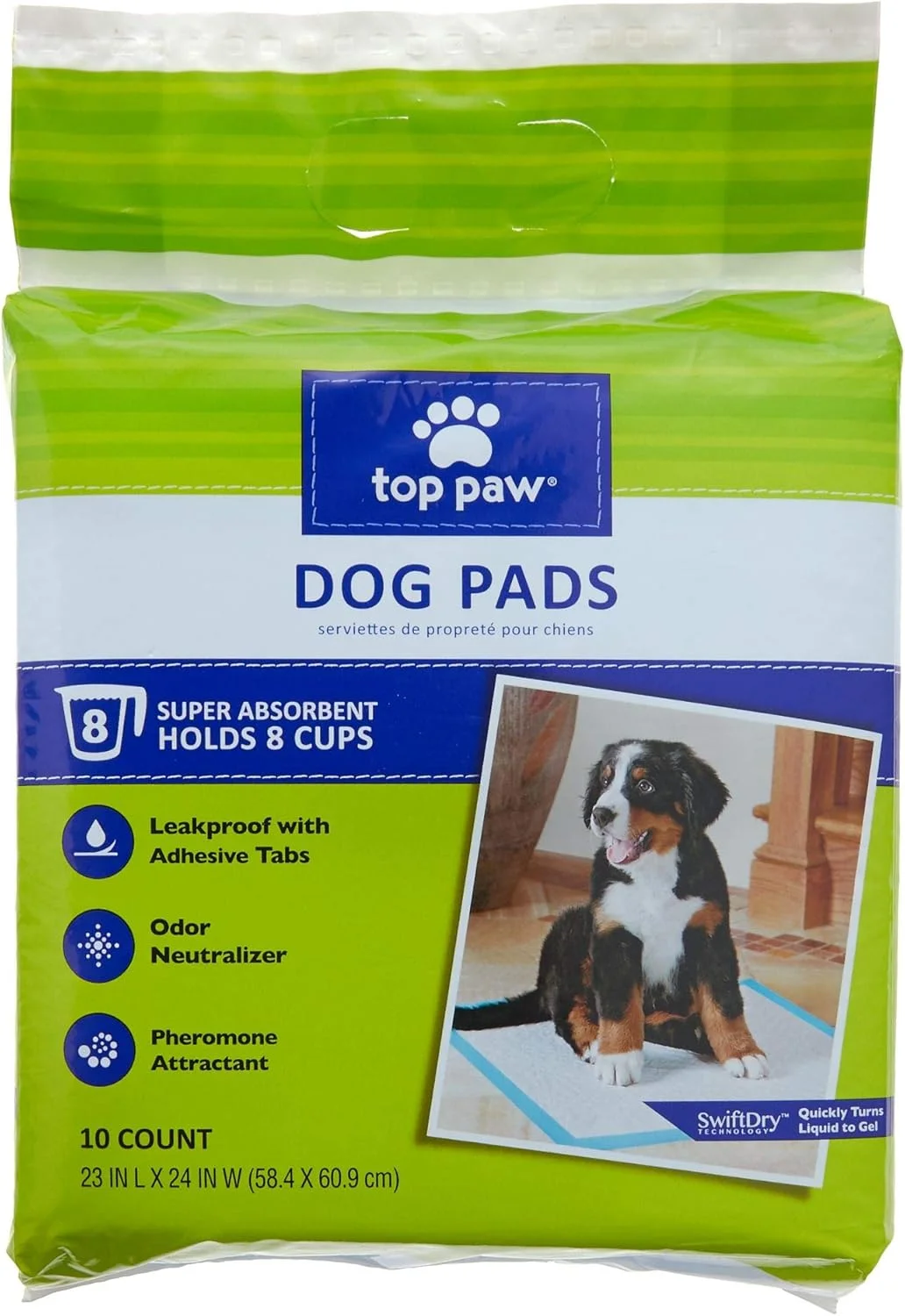 پدهای آموزشی چسبی سگ تاپ پا، سایز 58 در 61 سانتی متر (10 عددی) پدهای آموزشی چسبی سگ تاپ پا، سایز 58 در 61 سانتی متر (10 عددی)