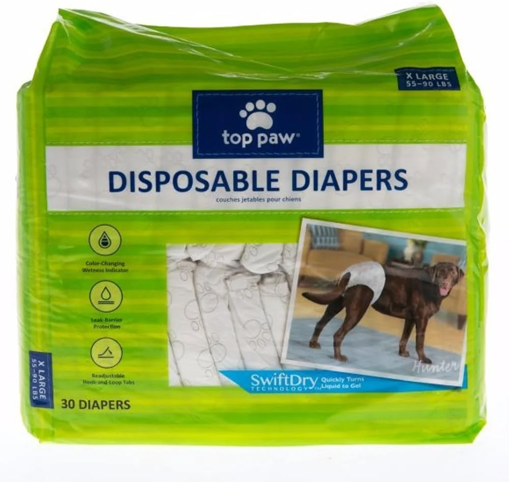 پوشک سگ یکبار مصرف تاپ پا - بسته 30 عددی - خیلی بزرگ پوشک سگ یکبار مصرف تاپ پا - بسته 30 عددی - خیلی بزرگ