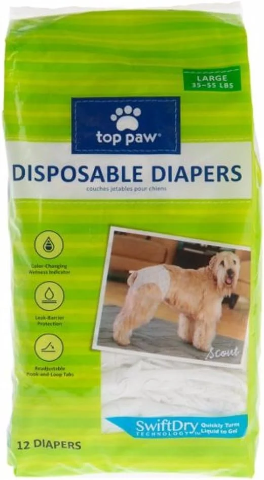 پوشک یکبار مصرف سگ تاپ پا - بسته 12 عددی - بزرگ پوشک یکبار مصرف سگ تاپ پا - بسته 12 عددی - بزرگ