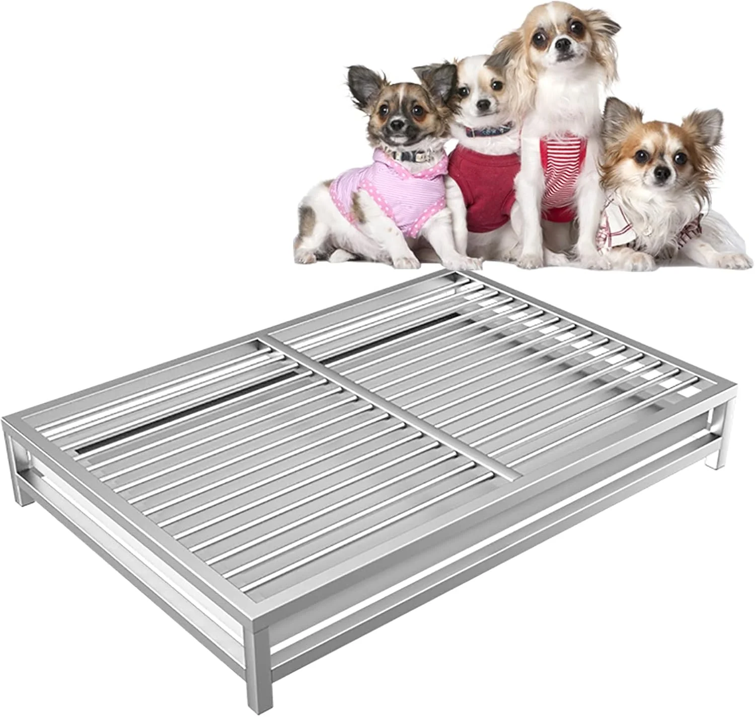 توالت سگ، توالت سگ استیل ضد زنگ داخل اتاق، توالت سگ قابل حمل، زیرانداز ضد لغزش، توالت حیوان خانگی تقویت شده، تمیز و بهداشتی، محافظت از کف، تمیز کردن آسان (اندازه: 108x70x12cm) توالت سگ، توالت سگ استیل ضد زنگ داخل اتاق، توالت سگ قابل حمل، زیرانداز ضد لغزش، توالت حیوان خانگی تقویت شده، تمیز و بهداشتی، محافظت از کف، تمیز کردن آسان (اندازه: 108x70x12cm)