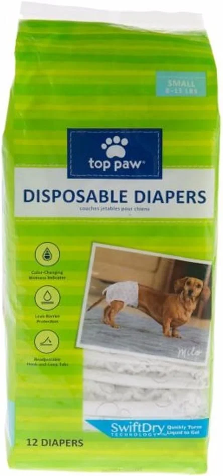 پوشک یکبار مصرف سگ تاپ پا - بسته 12 عددی - کوچک پوشک یکبار مصرف سگ تاپ پا - بسته 12 عددی - کوچک