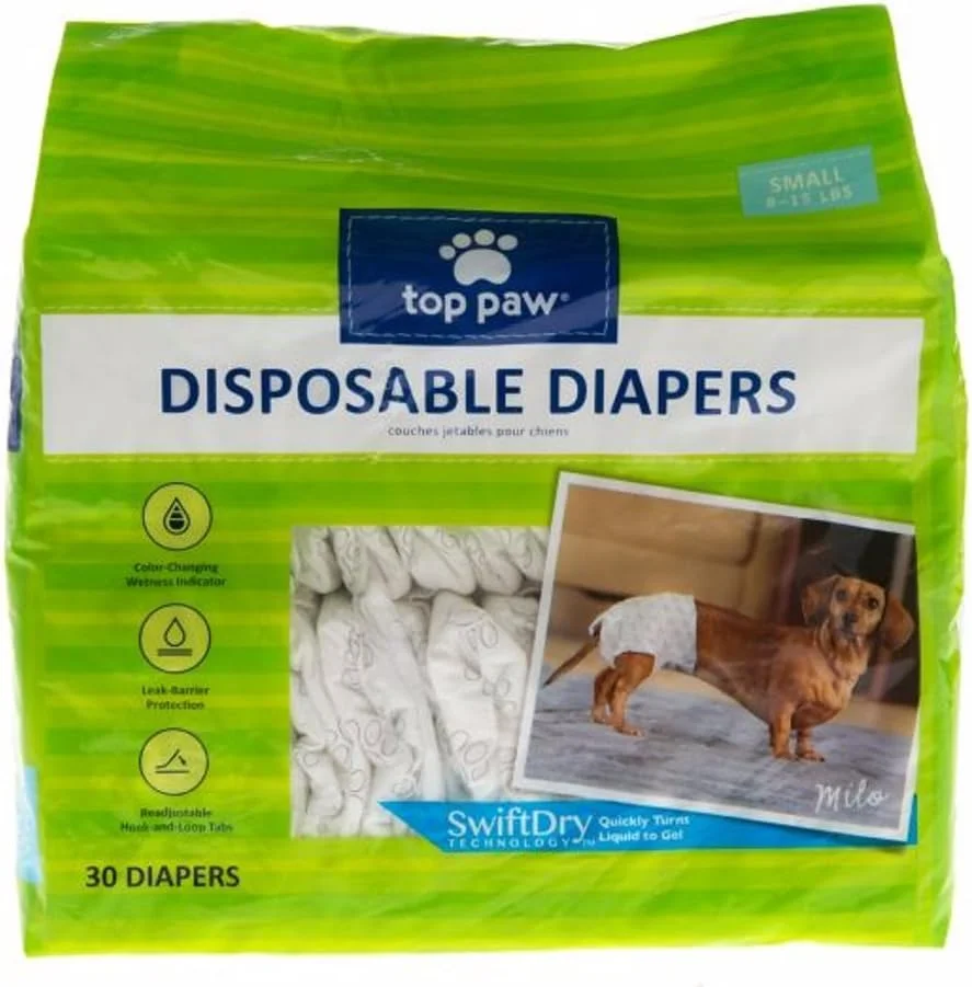 پوشک یکبار مصرف سگ تاپ پا - بسته 30 عددی - کوچک پوشک یکبار مصرف سگ تاپ پا - بسته 30 عددی - کوچک