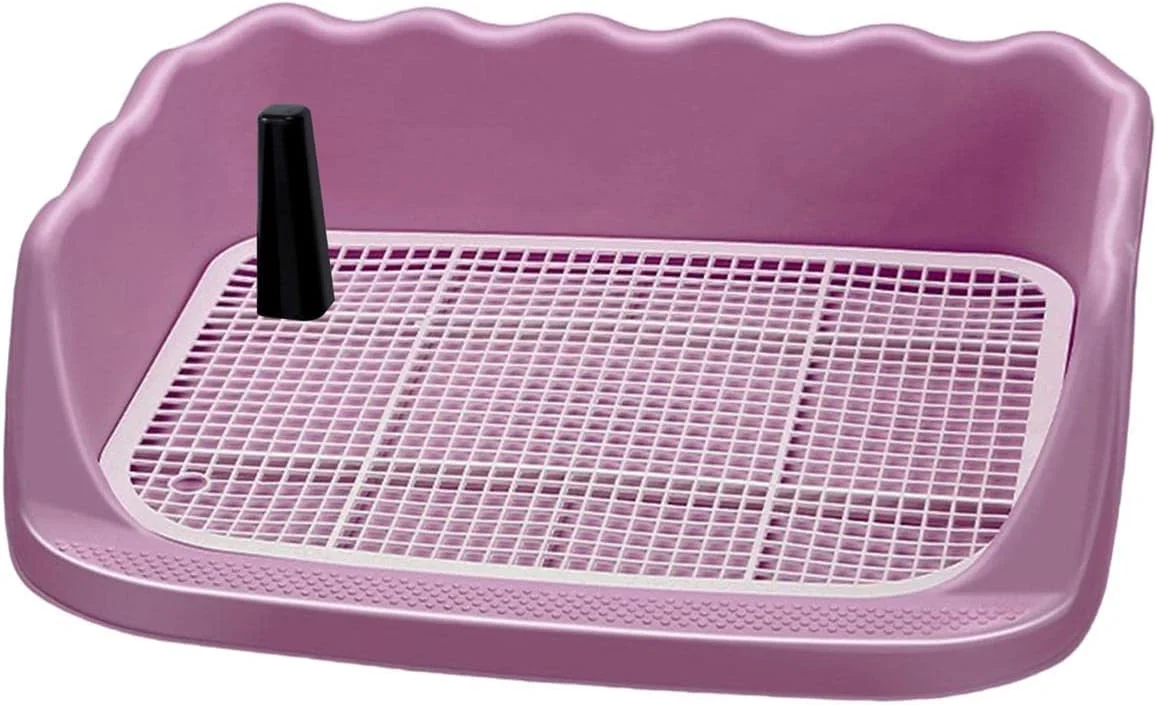 سینی دستشویی سگ، توالت سگ، سینی آموزش توالت توری برای حیوانات کوچک، خرگوش، آموزش ادرار سگ های کوچک و متوسط، صورتی سینی دستشویی سگ، توالت سگ، سینی آموزش توالت توری برای حیوانات کوچک، خرگوش، آموزش ادرار سگ های کوچک و متوسط، صورتی