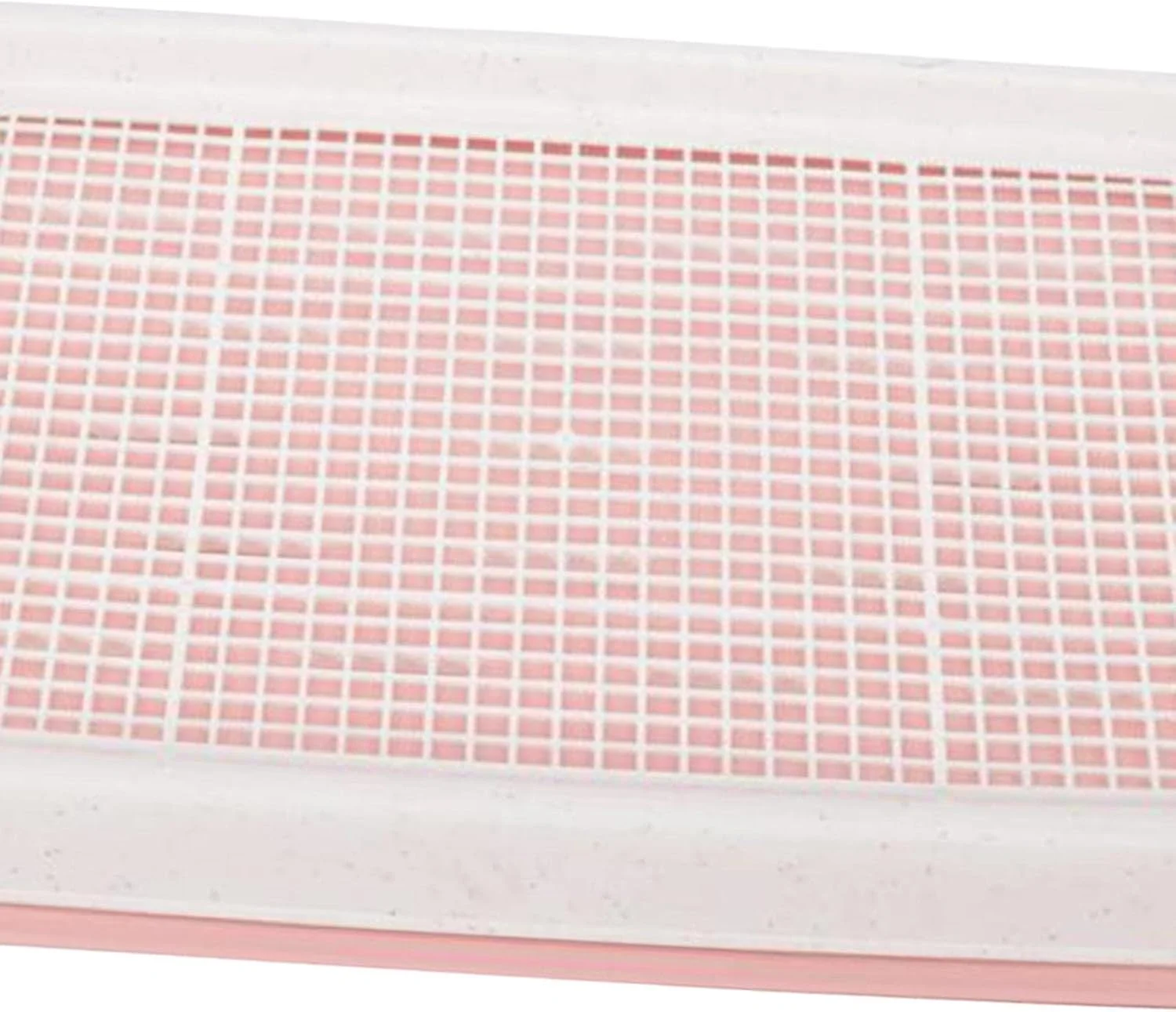 سینی آموزش توالت سگ، گوشه جداشدنی برای سگ های کوچک، صورتی