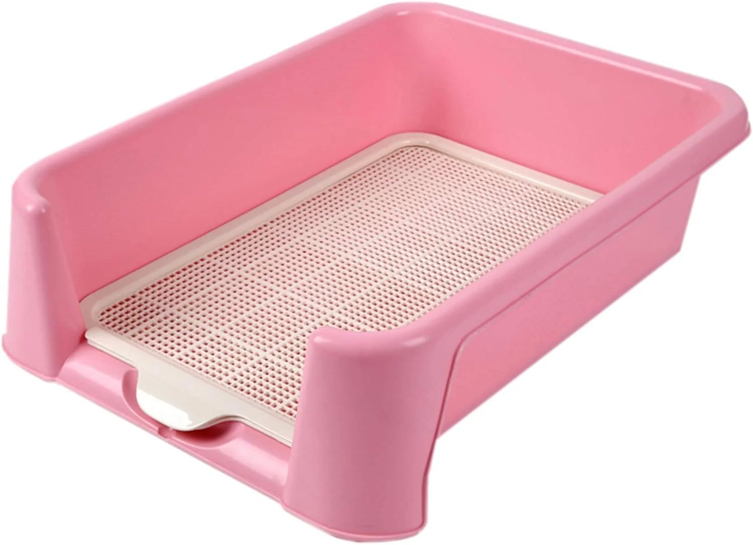 سینی آموزش توالت سگ بزرگ با توری جداشدنی و حصار جانبی، نگهدارنده پد آموزش ادرار گربه و توله سگ، مناسب استفاده در داخل و خارج از خانه (رنگ: صورتی، اندازه: 42×56×15 سانتی متر) سینی آموزش توالت سگ بزرگ با توری جداشدنی و حصار جانبی، نگهدارنده پد آموزش ادرار گربه و توله سگ، مناسب استفاده در داخل و خارج از خانه (رنگ: صورتی، اندازه: 42×56×15 سانتی متر)