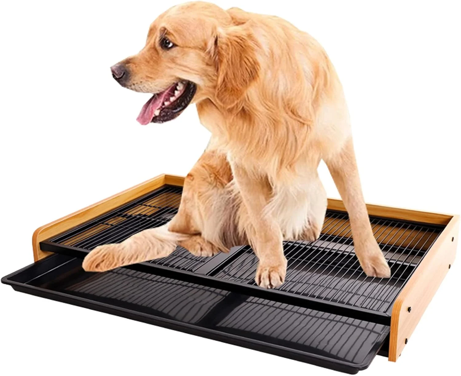 توالت سگ بسیار بزرگ، جای پد ادرار ایوان با سینی، آموزش دهنده توالت توله سگ، لوازم سگ سیفون دار حوضچه ادرار، چوب و فلز (رنگ: استایل-2، سایز: بزرگ) توالت سگ بسیار بزرگ، جای پد ادرار ایوان با سینی، آموزش دهنده توالت توله سگ، لوازم سگ سیفون دار حوضچه ادرار، چوب و فلز (رنگ: استایل-2، سایز: بزرگ)