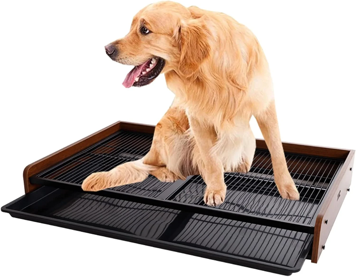 توالت سگ بسیار بزرگ، جای پد ادرار ایوان با سینی، آموزش دهنده توالت توله سگ، لوازم سگ سیفون دار حوضچه ادرار، چوب و فلز (رنگ: استایل-1، سایز: بزرگ) توالت سگ بسیار بزرگ، جای پد ادرار ایوان با سینی، آموزش دهنده توالت توله سگ، لوازم سگ سیفون دار حوضچه ادرار، چوب و فلز (رنگ: استایل-1، سایز: بزرگ)