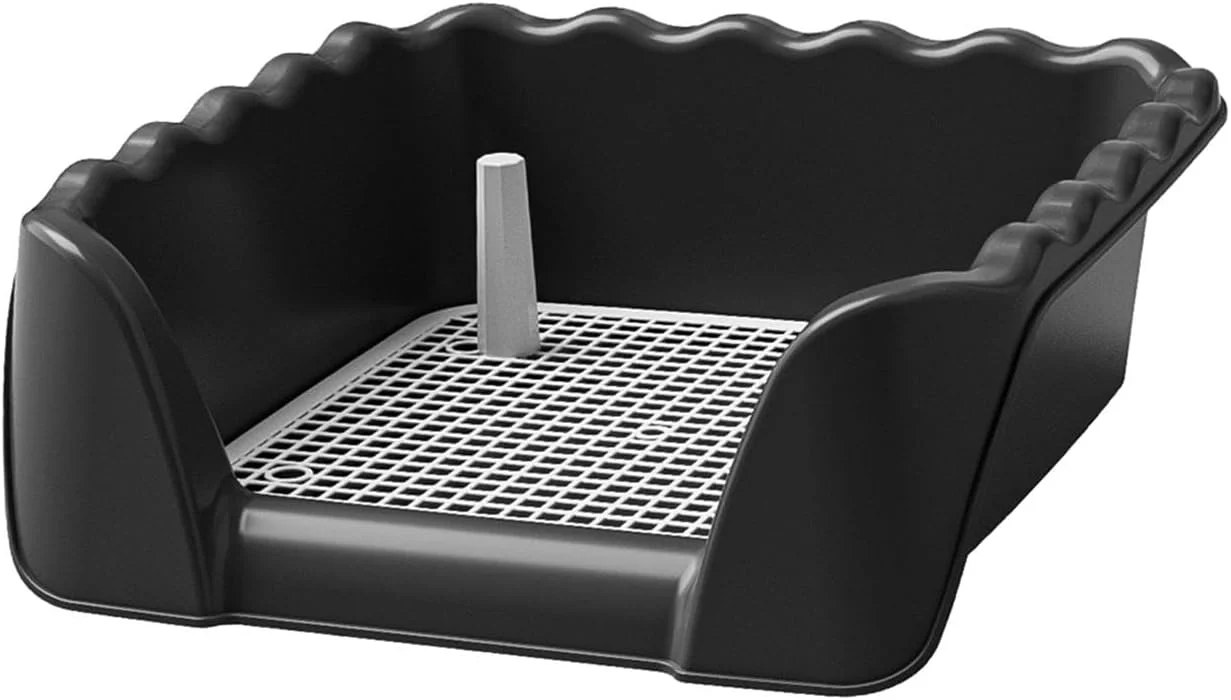 توالت سگ قابل حمل سینی آموزش توالت برای حیوانات کوچک سایر حیوانات خانگی مشکی