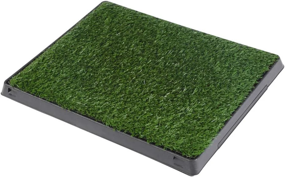 پد چمن توالت سگ با سینی، پیپیکان برای سگها، تجهیزات آموزشی برای سگها یا سایر حیوانات خانگی 60 x 48 x 6 سانتیمتر پد چمن توالت سگ با سینی، پیپیکان برای سگها، تجهیزات آموزشی برای سگها یا سایر حیوانات خانگی 60 x 48 x 6 سانتیمتر