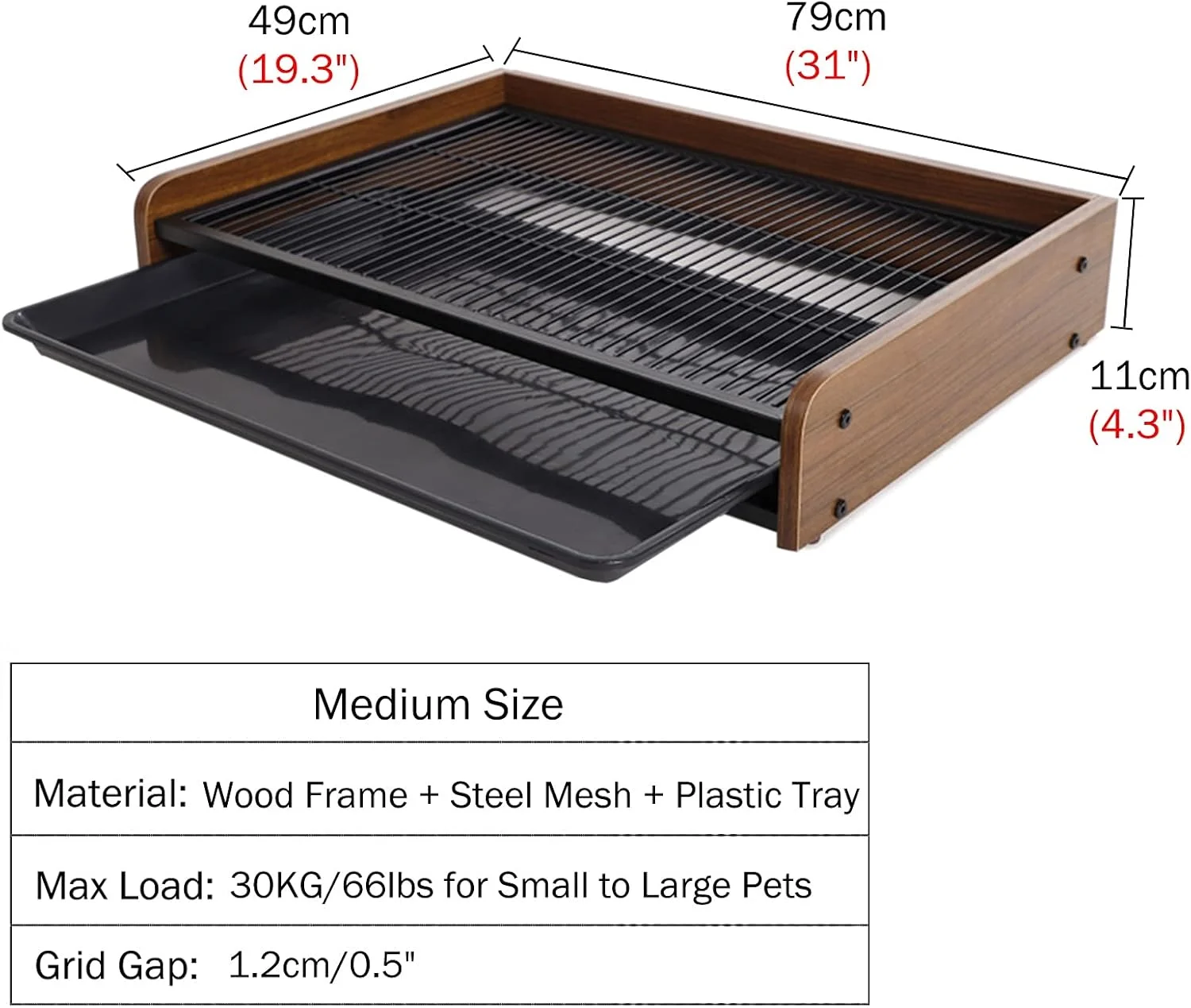جا دستمال کاغذی چوبی و فلزی سگ برای حمام و قفس سگ، سینی پد ادرار حیوانات خانگی سایز XL برای سگ، گربه و خوک کوچک، متوسط و بزرگ، مناسب برای استفاده در داخل و خارج از خانه (رنگ: Style-2، سایز: متوسط) جا دستمال کاغذی چوبی و فلزی سگ برای حمام و قفس سگ، سینی پد ادرار حیوانات خانگی سایز XL برای سگ، گربه و خوک کوچک، متوسط و بزرگ، مناسب برای استفاده در داخل و خارج از خانه (رنگ: Style-2، سایز: متوسط)