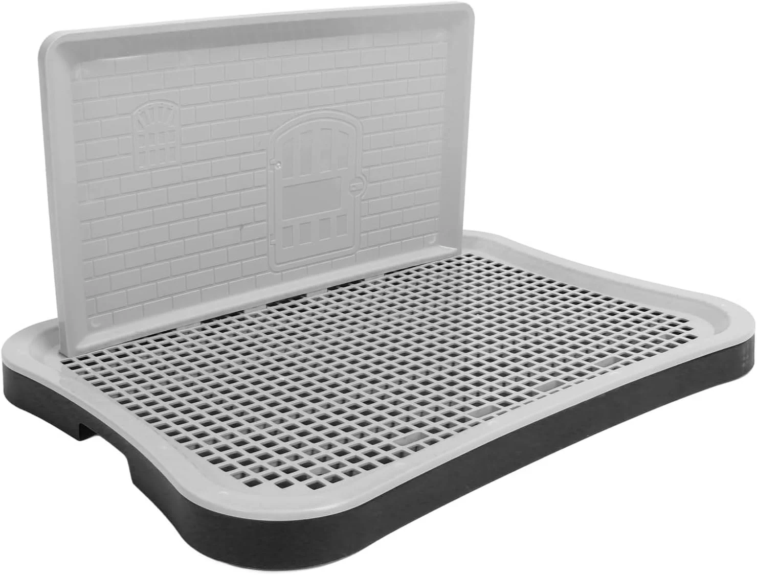 توالت سگ، توالت سگ سرپوشیده با دیوار جداشدنی، توالت آموزشی توری سگ، سینی آموزش ادرار قابل حمل برای سگ های متوسط و کوچک (مشکی) توالت سگ، توالت سگ سرپوشیده با دیوار جداشدنی، توالت آموزشی توری سگ، سینی آموزش ادرار قابل حمل برای سگ های متوسط و کوچک (مشکی)