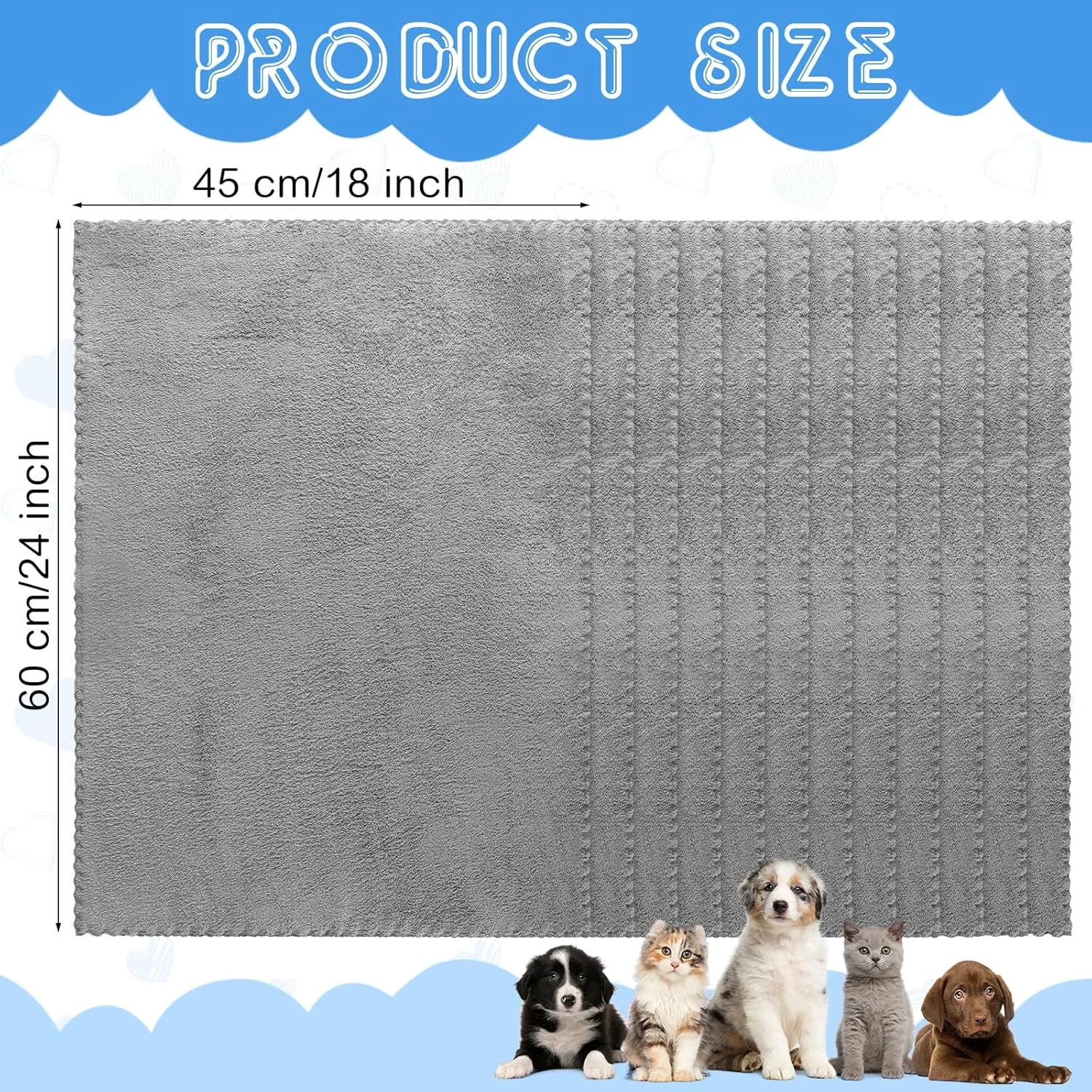 پد ادرار سگ Thyle، ضد آب، 12 عددی، مناسب توله سگ های کوچک، سایز 45x60 سانتی متر، پد بستر حیوانات خانگی، پد آموزش سگ، قابل شستشو و استفاده مجدد، پد بستر حیوانات کوچک