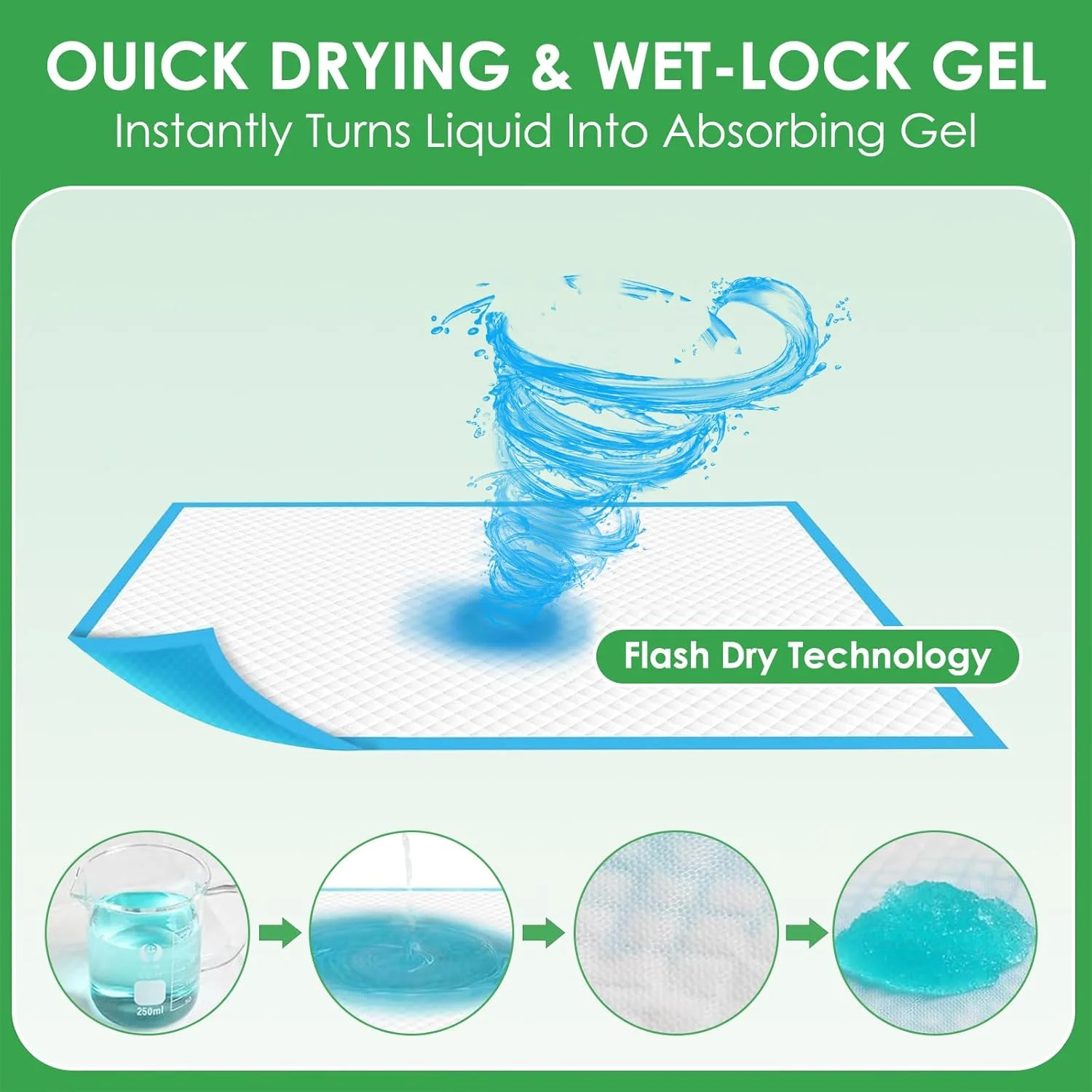 پدهای آموزشی سگ THMINS با جذب فوق العاده 5 لایه، پدهای یکبار مصرف ضد نشت برای آموزش ادرار سگ (33X45CM، بسته 100 عددی) پدهای آموزشی سگ THMINS با جذب فوق العاده 5 لایه، پدهای یکبار مصرف ضد نشت برای آموزش ادرار سگ (33X45CM، بسته 100 عددی)