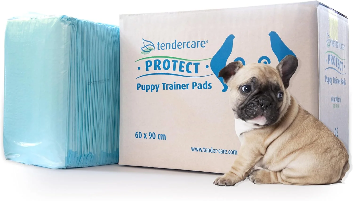 پدهای آموزشی سگ توله - 100 عدد پد بسیار بزرگ - 60 در 90 سانتی متر - فوق العاده جاذب و ضد آب - پدهای یکبار مصرف بی اختیاری ادرار - ظرفیت جذب 600 میلی لیتر