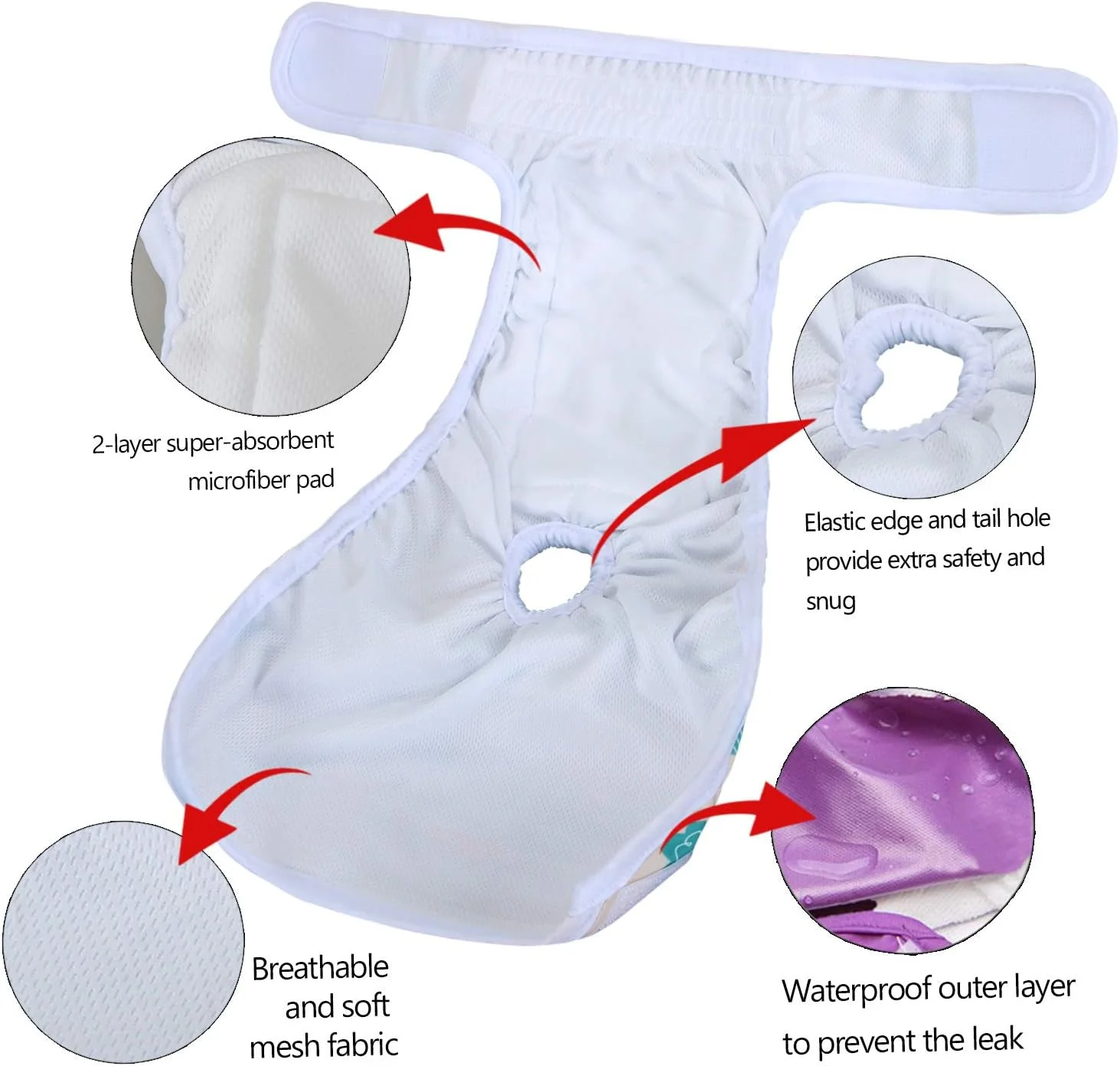 پوشک سگ ماده قابل شستشو Teamoy، پوشش های پوشک سگ قابل استفاده مجدد برای سگ های ماده، فوق العاده جاذب و راحت سایز M (مناسب دور کمر 35 تا 50 سانتی متر) طرح فلامینگو + ابر + سبز + صورتی (4 عدد) مدل CATY08603 پوشک سگ ماده قابل شستشو Teamoy، پوشش های پوشک سگ قابل استفاده مجدد برای سگ های ماده، فوق العاده جاذب و راحت سایز M (مناسب دور کمر 35 تا 50 سانتی متر) طرح فلامینگو + ابر + سبز + صورتی (4 عدد) مدل CATY08603