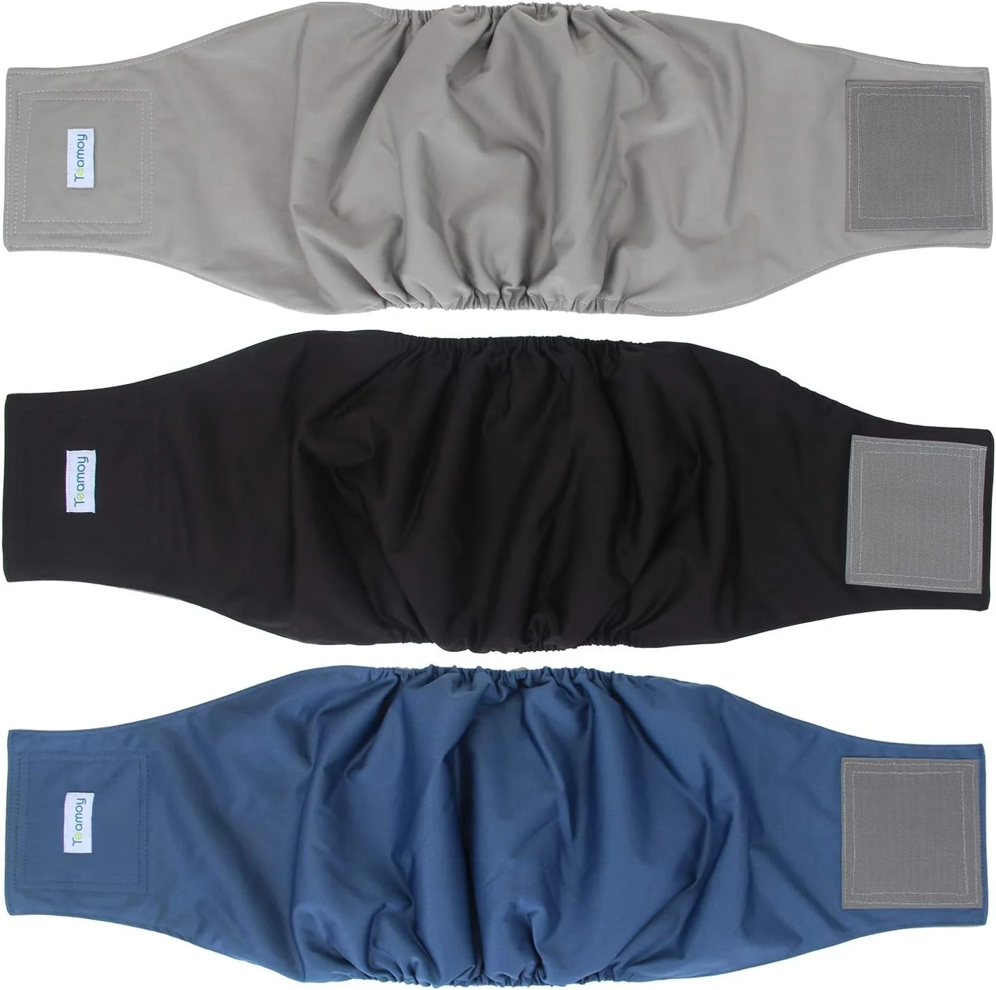 بسته 3 عددی پوشک سگ نر Teamoy، نوار شکمی توله سگ قابل شستشو، فوق العاده جاذب و راحت