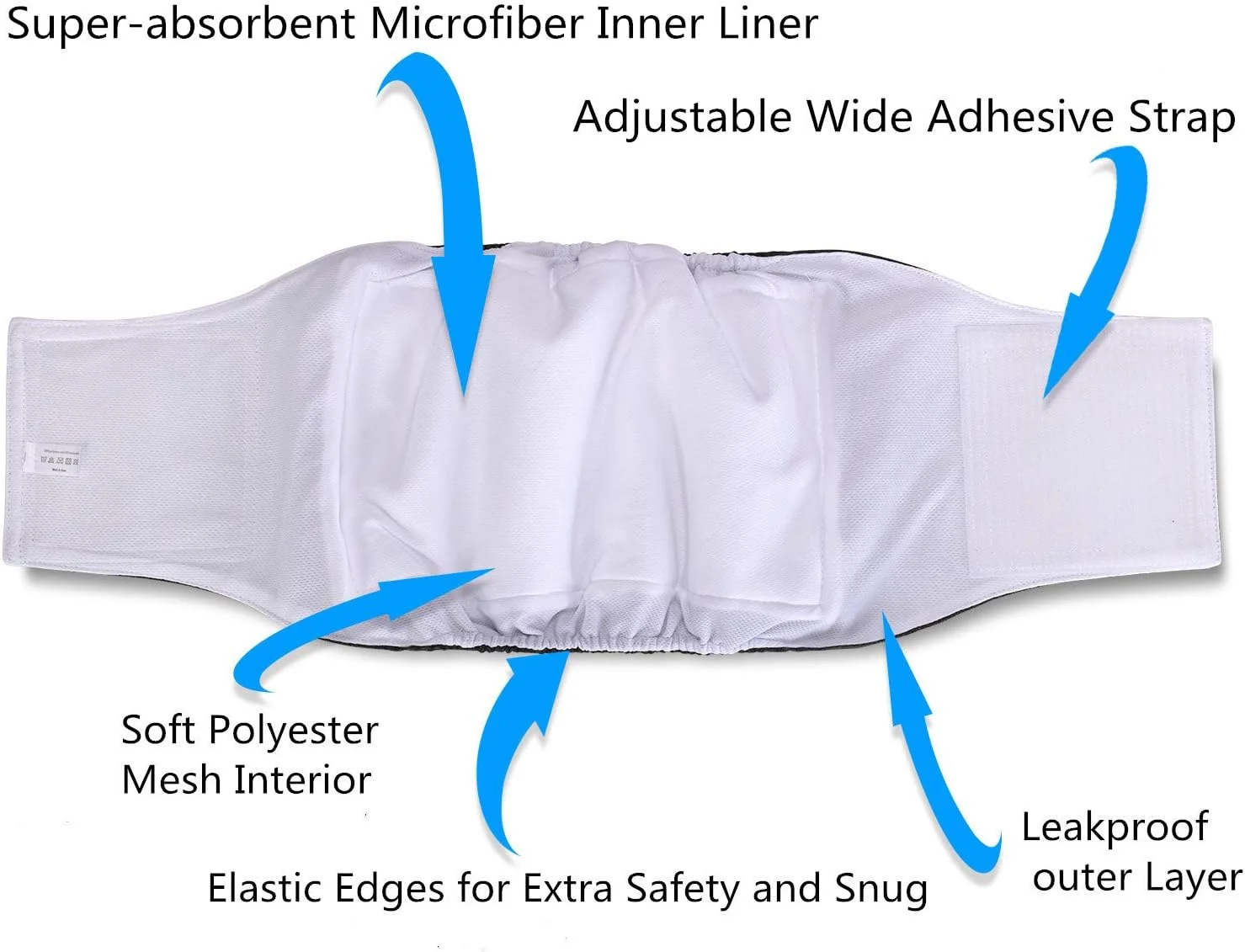 ست 3 عددی پوشک سگ نر Teamoy، کمربند شکمی توله سگ قابل شستشو