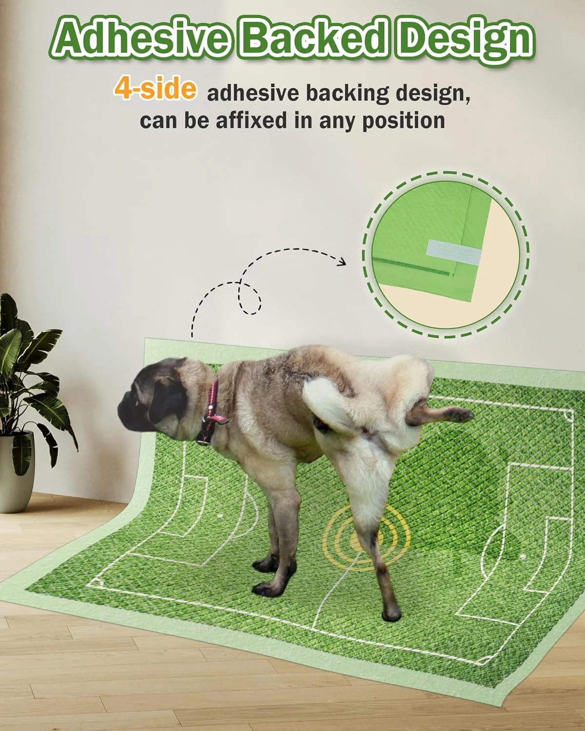 پدهای ادرار سگ Tazweeq، پد یکبار مصرف هدف دار سگ، طراحی زمین فوتبال، پد فوق العاده جاذب برای حیوانات خانگی، توله سگ، گربه
