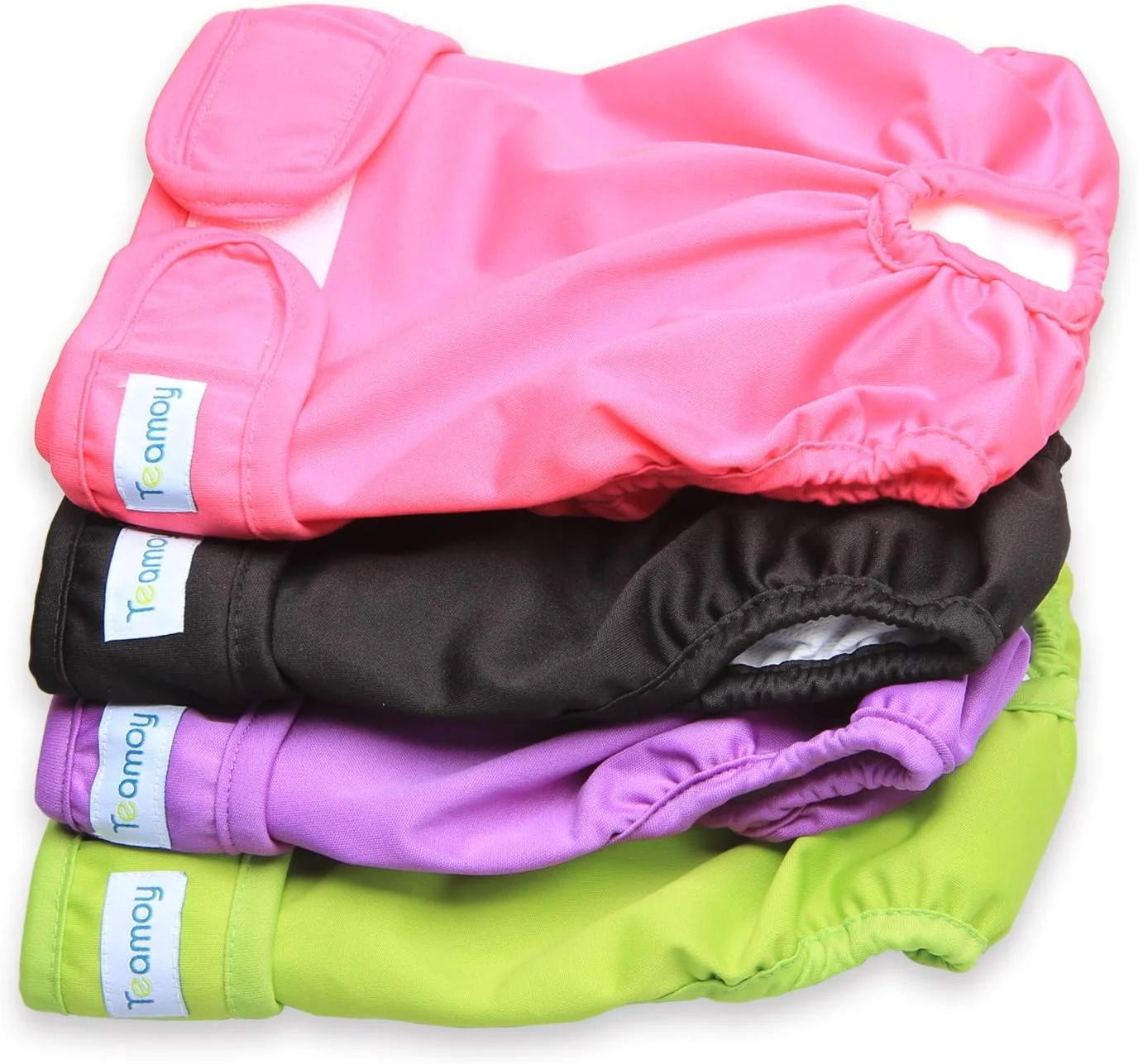 تیموی (سایز بزرگ (مناسب دور کمر 48 تا 70 سانتی متر)) - بسته 4 عددی پوشک سگ، شورت بهداشتی و فیزیولوژیکی قابل شستشو و استفاده مجدد برای سگ های ماده، فوق العاده جاذب، راحت و شیک