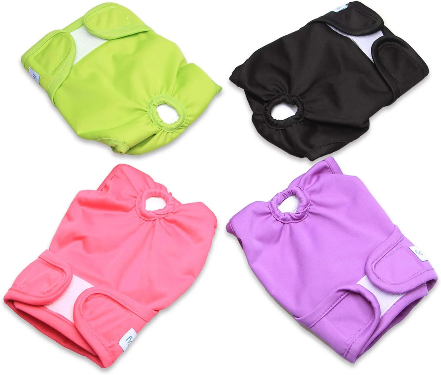 تیموی (سایز بزرگ (مناسب دور کمر 48 تا 70 سانتی متر)) - بسته 4 عددی پوشک سگ، شورت بهداشتی و فیزیولوژیکی قابل شستشو و استفاده مجدد برای سگ های ماده، فوق العاده جاذب، راحت و شیک